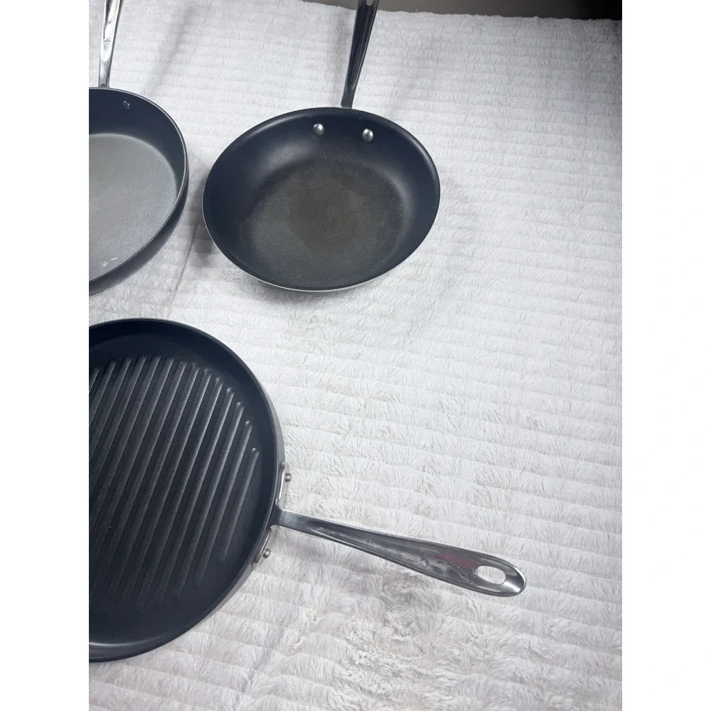 All-Clad 3 Pan Set (2 Non-Stick 1 Steel) 12